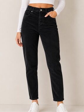 American Eagle Corduroy High Rise Skinny Pants Women’s Size 0 Black